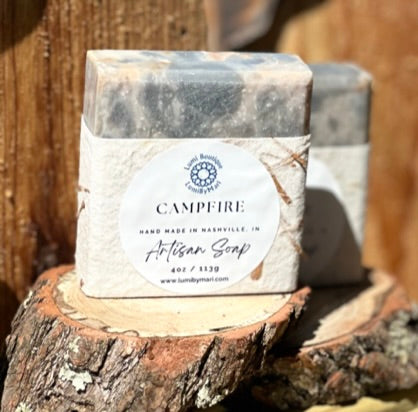 Campfire Artisan Soap – Rustic. Earthy. Wildly Inviting - with the Scent of Smoky Woods &amp; Herbal Calm