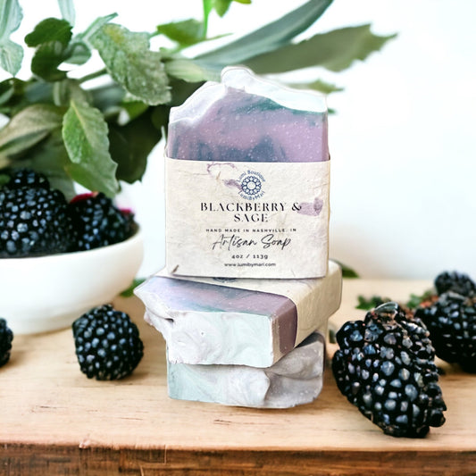 Blackberry & Sage Artisan Soap – Sweet, Herbal, and Refreshingly Modern - A Sophisticated Scent for Everyday Indulgence