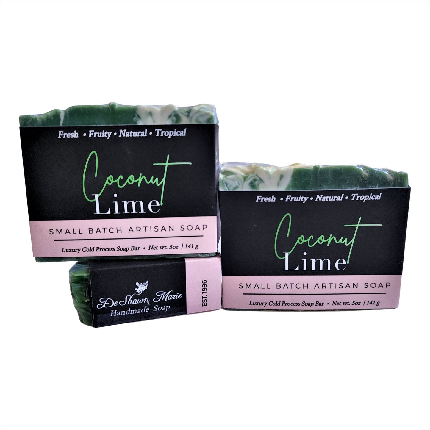 Coconut Lime Soap – A Tropical Escape in Every Lather - with rich coconut milk, creamy coconut oil, and a splash of zesty lime