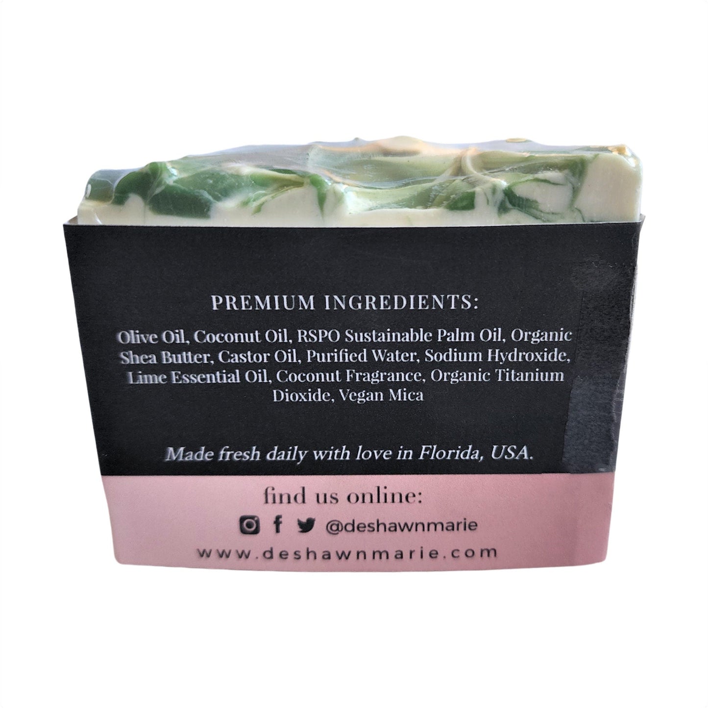 Coconut Lime Soap – A Tropical Escape in Every Lather - with rich coconut milk, creamy coconut oil, and a splash of zesty lime
