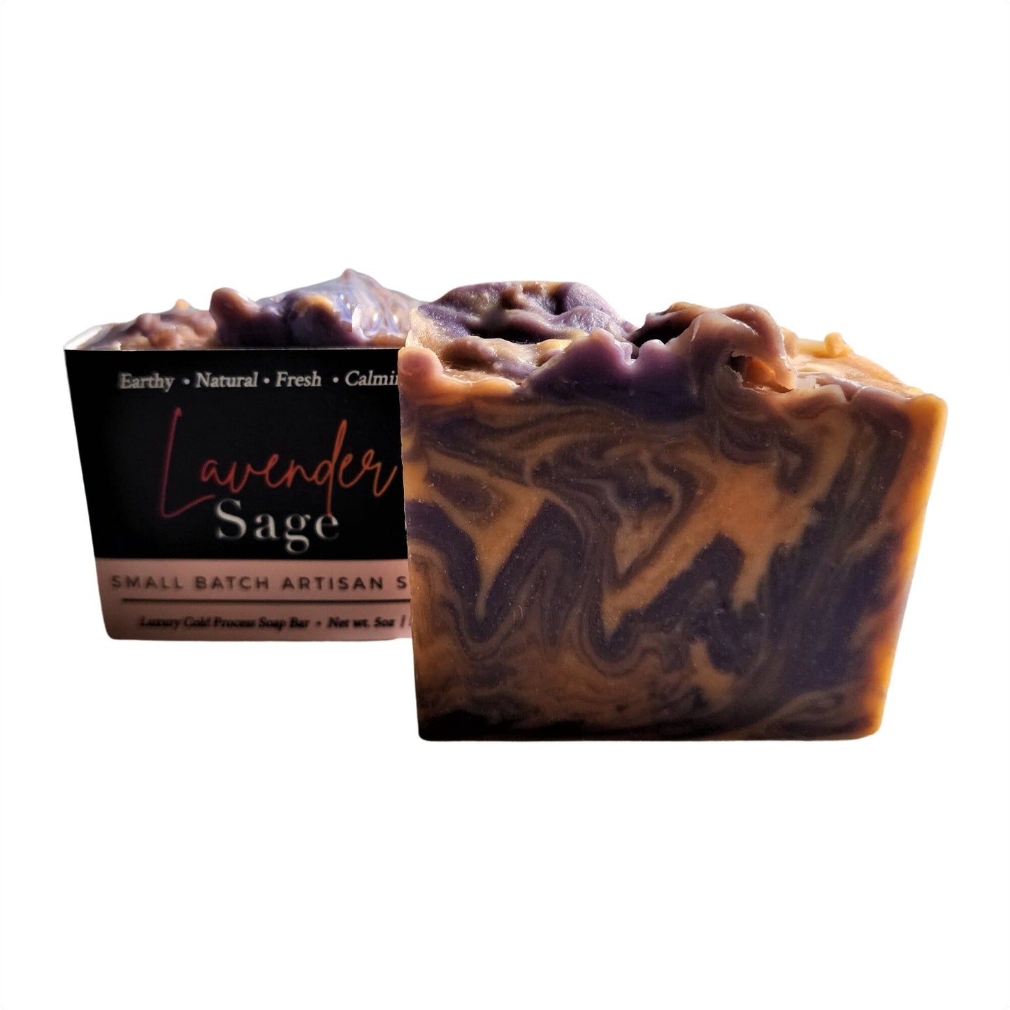 Lavender Sage Soap - Earthy. Floral. Spiritually Uplifting - Fresh, clean aroma of wild sage softened by blooming lavender - Leaves you feeling refreshed, balanced, and renewed