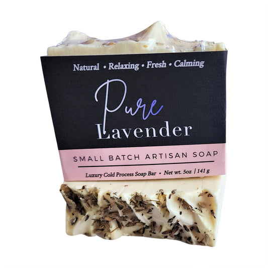Pure Lavender Essential Oil Soap - Simple. Soothing. Sublime - 100% Pure French Lavender essential oil - Lavender buds gently exfoliate while adding beauty and texture .