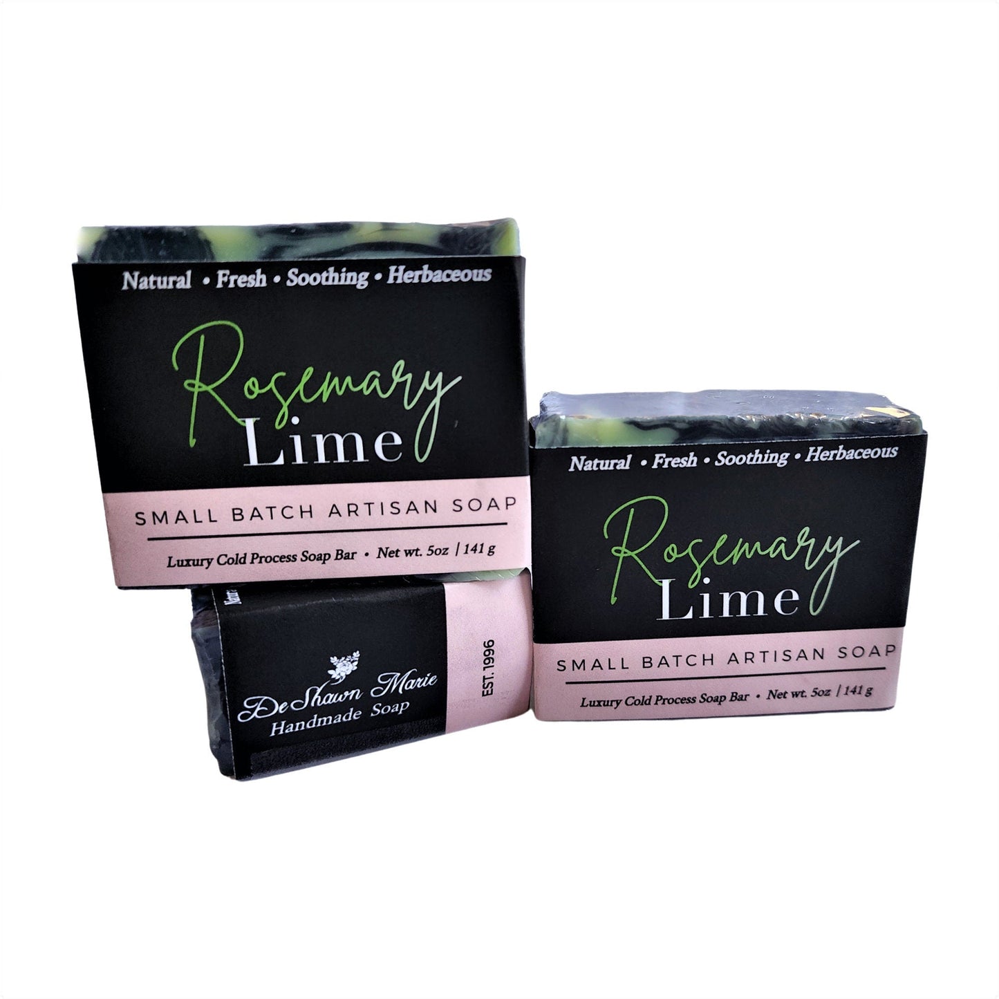 Rosemary Lime Soap - Invigorate your senses and nourish your skin - with French green clay and activated charcoal.