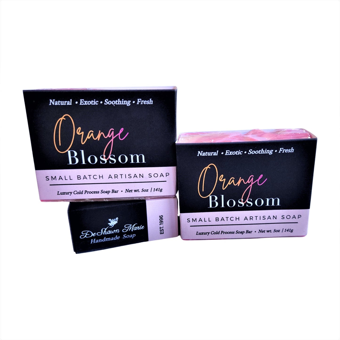 Orange Blossom Soap -  Delicately floral and citrusy - by the intoxicating scent of millions of white blossoms filling the spring air, this soap evokes sunshine, warmth, and romance.