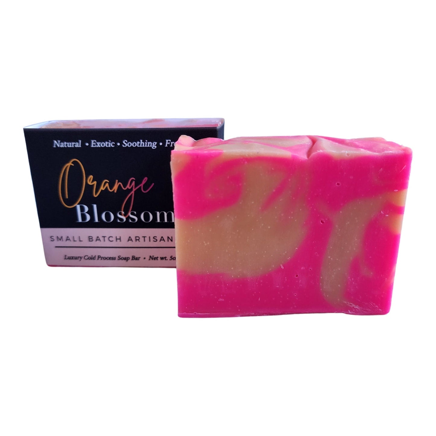 Orange Blossom Soap -  Delicately floral and citrusy - by the intoxicating scent of millions of white blossoms filling the spring air, this soap evokes sunshine, warmth, and romance.