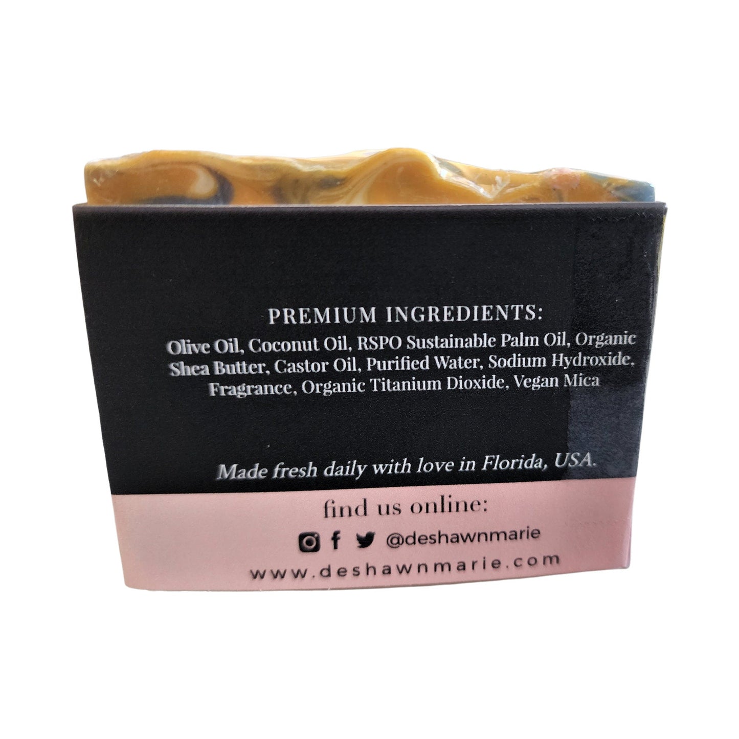 Mai Tai Soap - Tropical. Bright. Island Vibes - Bright, fruity aroma reminiscent of a fresh tropical Mai Tai - Transportive scent that boosts mood and brings beachy bliss.