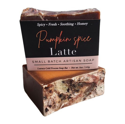 Pumpkin Spice Latte Soap – Cozy Comfort in Every Lather handcrafted cold process bar blends creamy pumpkin, cinnamon & clove