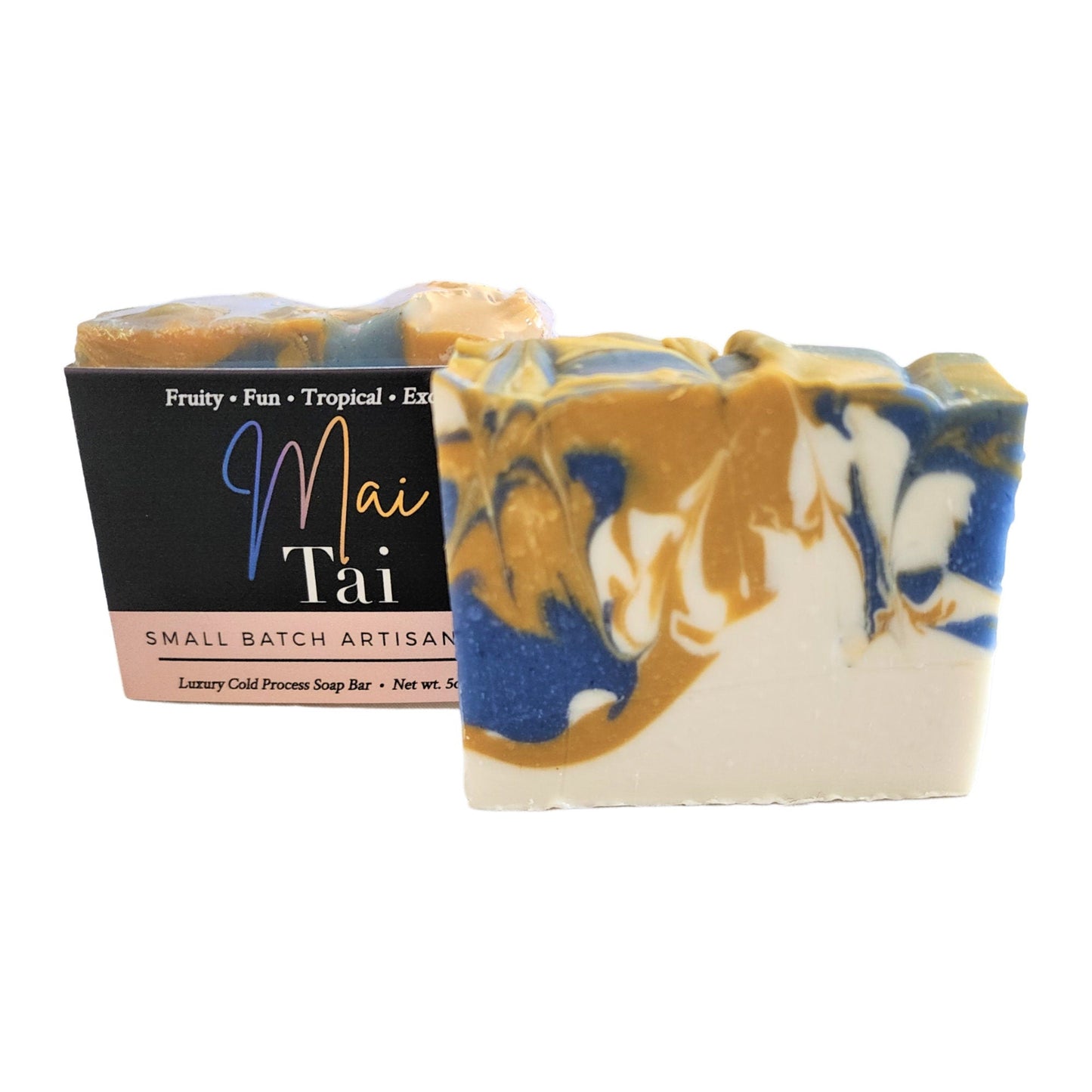 Mai Tai Soap - Tropical. Bright. Island Vibes - Bright, fruity aroma reminiscent of a fresh tropical Mai Tai - Transportive scent that boosts mood and brings beachy bliss.