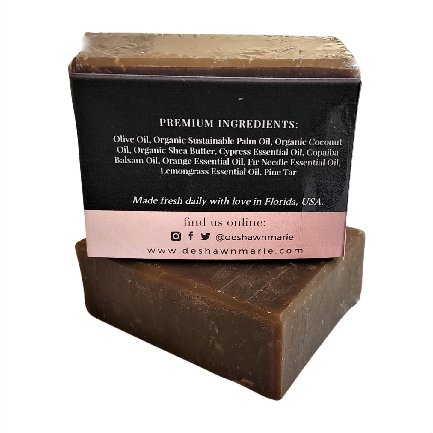 Pacific Forest Soap Bar – Refresh. Breathe. Reconnect - captures the calming stillness of an ancient woodland—the crisp scent of pine, cedar, and fresh earth.