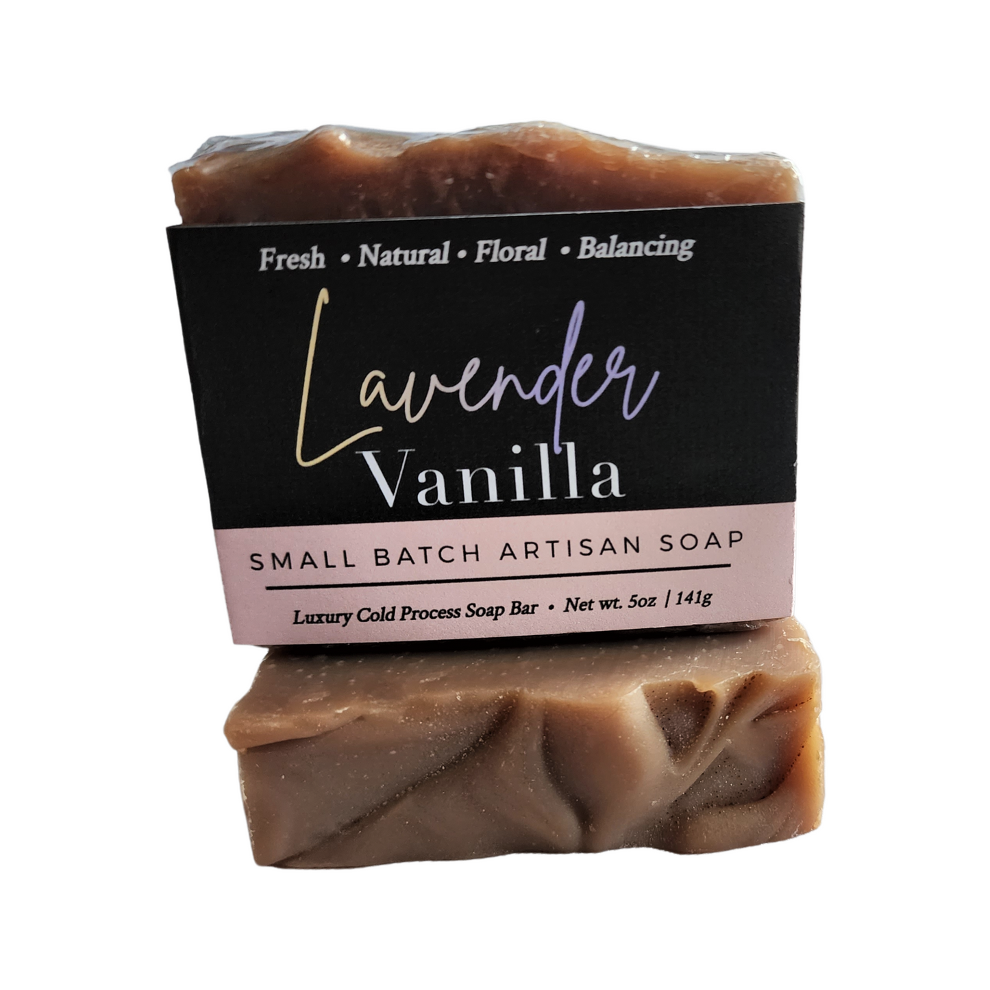 Lavender Vanilla Soap - A timeless blend of earthy French Lavender essential oil and smooth, velvety Vanilla Bean.