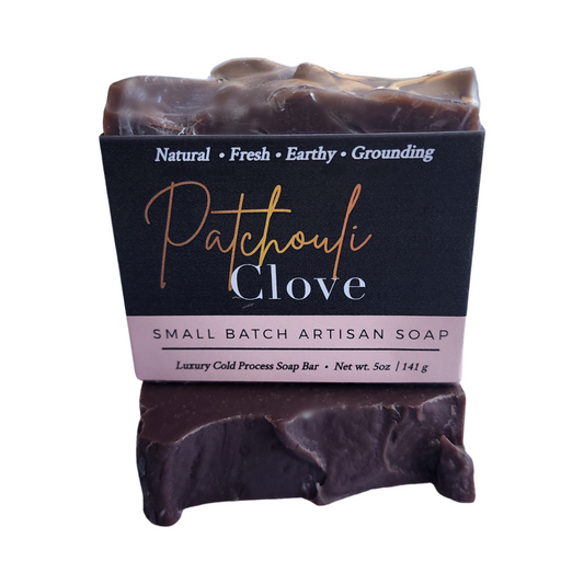 Patchouli Clove Soap - Exotic blend of pure patchouli and clove essential oils - Crafted with organic olive and coconut oils