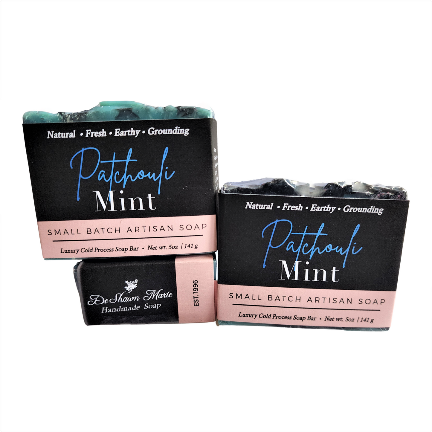 Patchouli Mint Soap - Fresh. Earthy. Powerfully Rejuvenating. - Invigorating mint meets earthy patchouli in a perfectly balanced aroma.