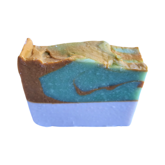 Sunlit Gardenia Soap - Infused with a fresh, floral gardenia scent With swirls of rich green, soft yellow, and creamy white.