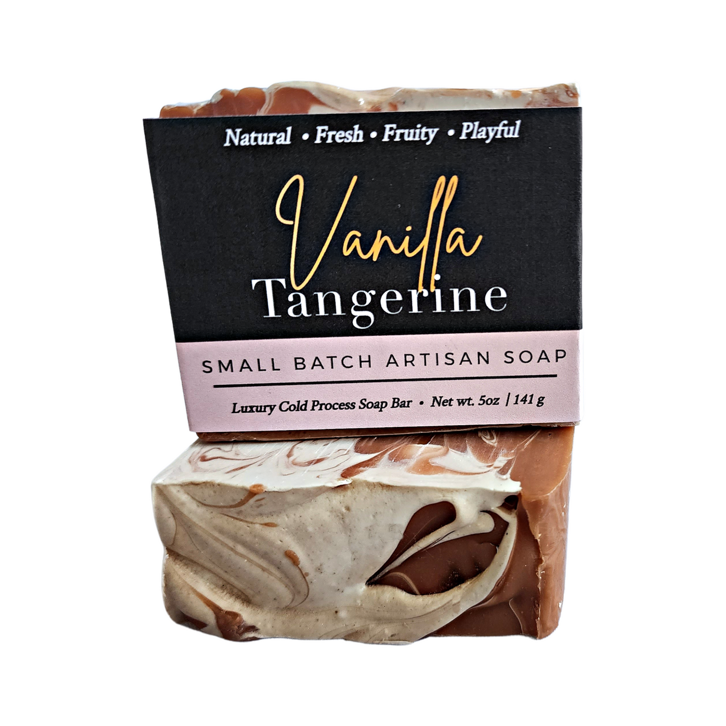 Vanilla Tangerine Soap - Bright. Uplifting. Bursting with Joy - With cheerful tangerine essential oil and sweet, creamy vanilla fragrance