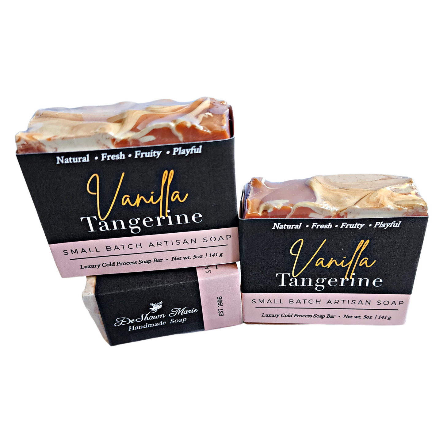 Vanilla Tangerine Soap - Bright. Uplifting. Bursting with Joy - With cheerful tangerine essential oil and sweet, creamy vanilla fragrance